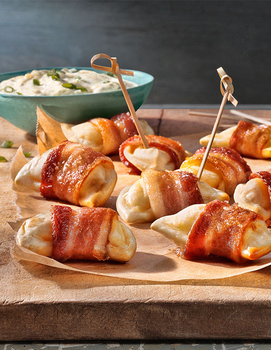 Bacon perogy