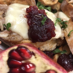 Turkey brie toast