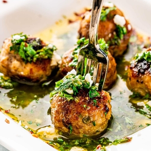 Chimmichurri Turkey Balls